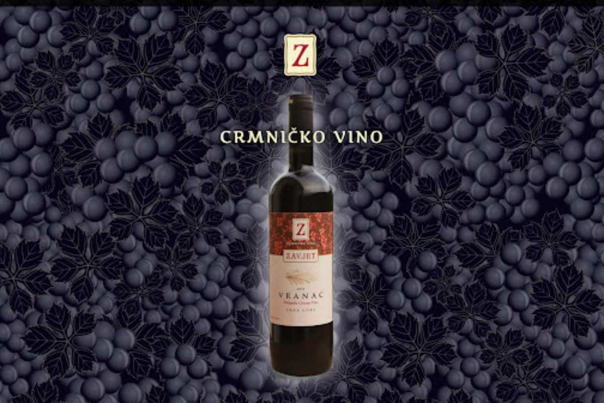 Crmnica red wine Vranac Montenegro Zavjet winery