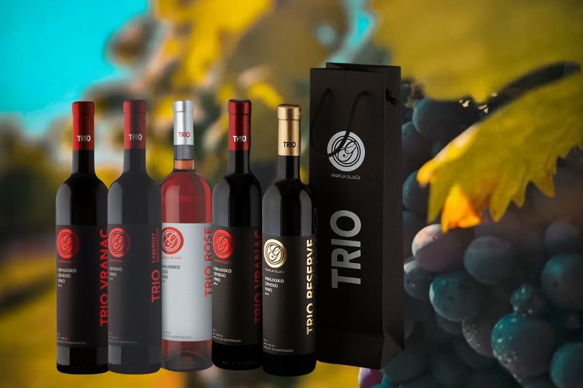 Trio vina vinarija Giljača Crna Gora