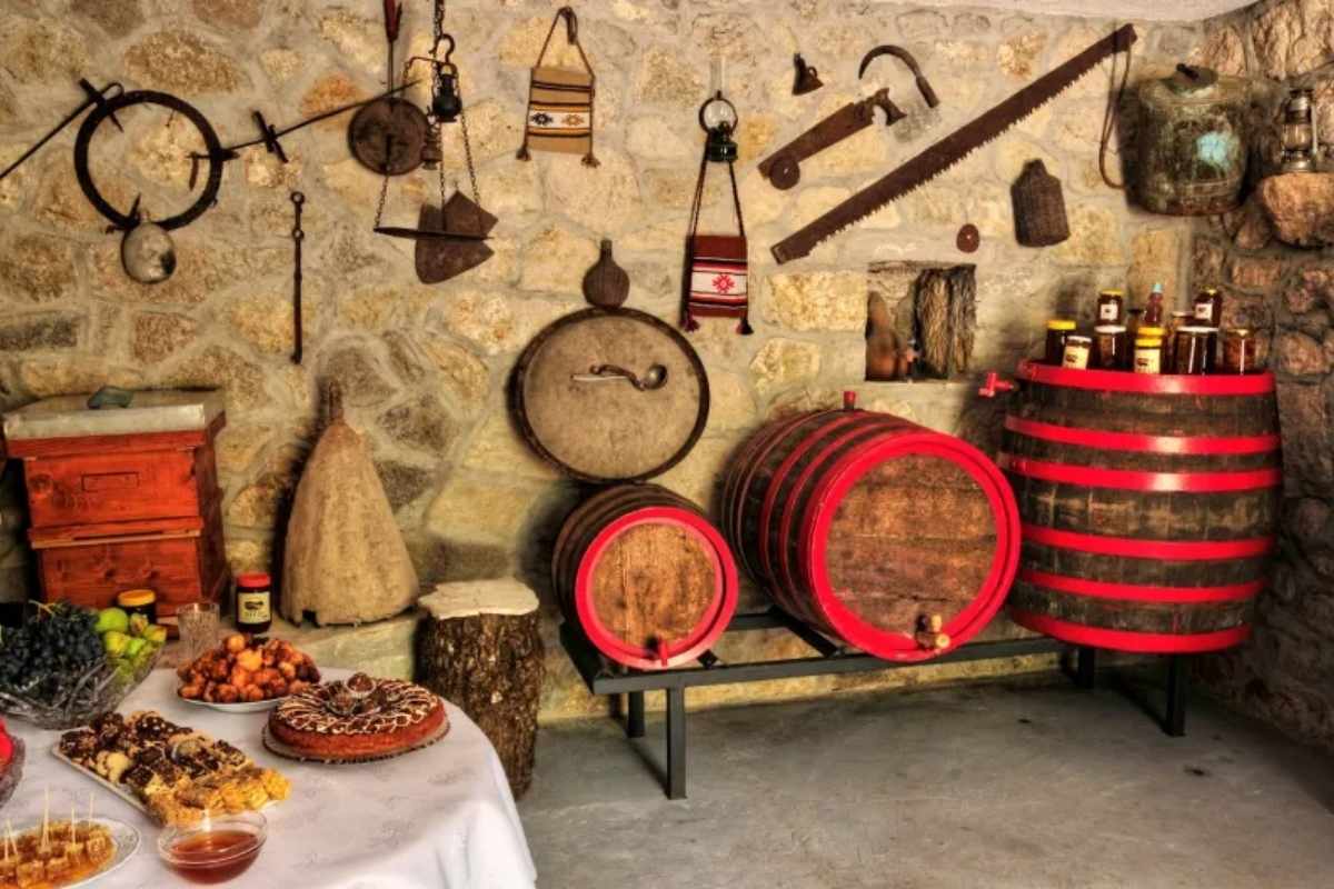 Wine tasting at Vukmirović Winery – Wine-cellar Cekin near Cetinje, Montenegro