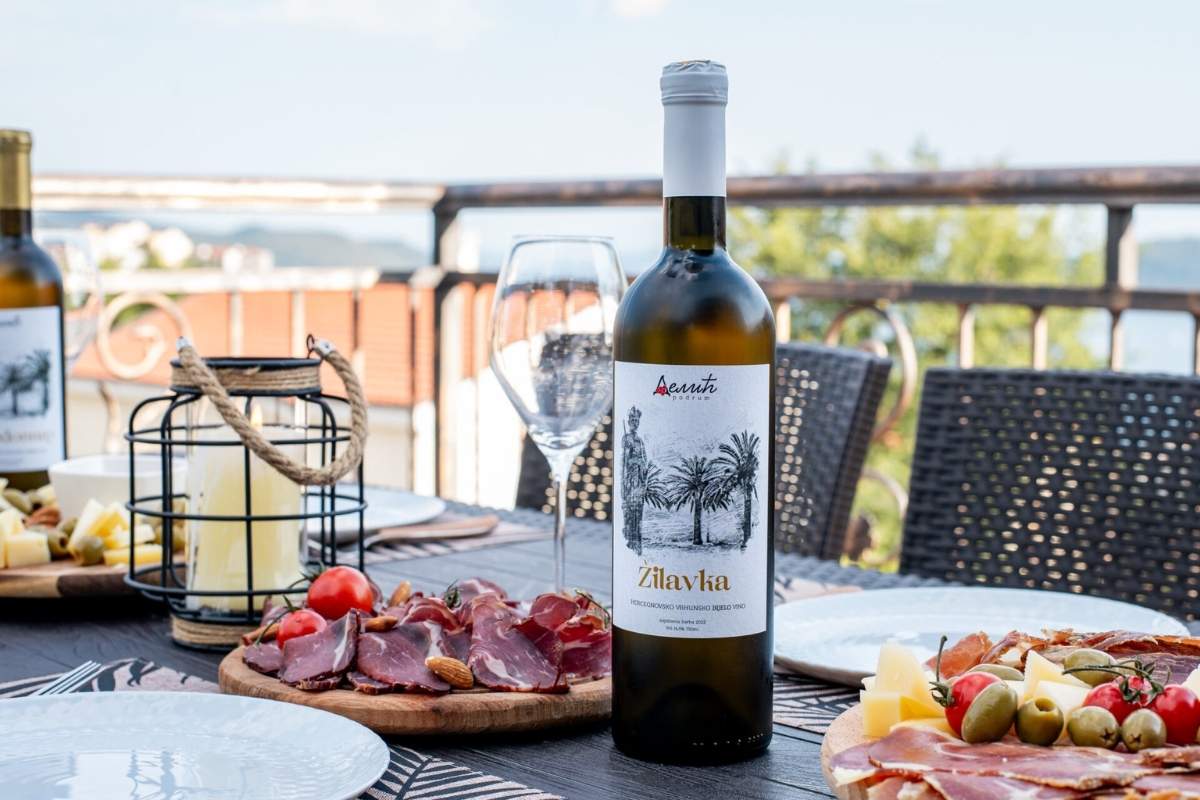 Žilavka white wine tasting Delić Winery Montenegro