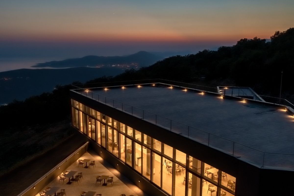 Modern coastal winery Storia di Pietra near Kotor Montenegro