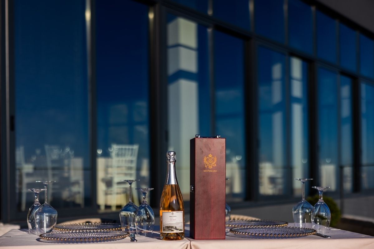 Signature wines of Storia di Pietra modern Montenegro winery experience