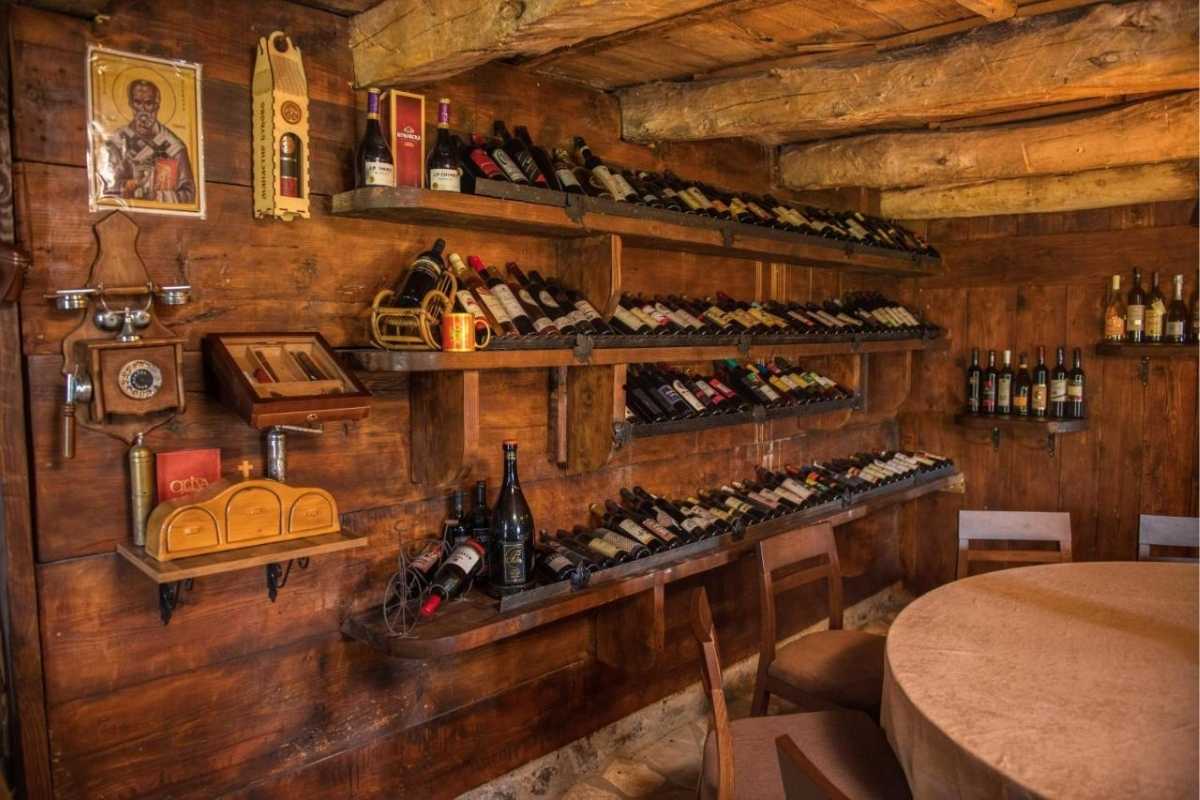 Interior of Konoba Stanišić in Podgorica tradition meets Montenegrin wine culture