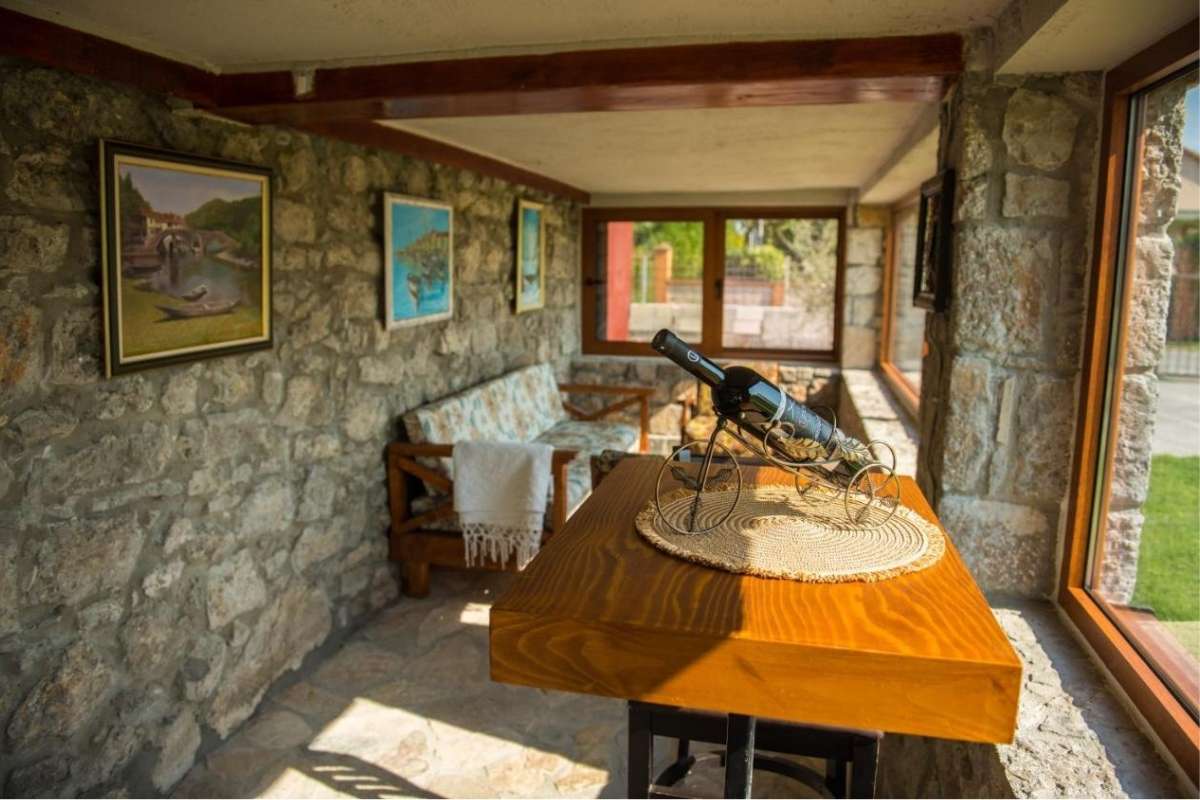 Rustic details and warm atmosphere of a traditional Montenegrin tavern Stanisic