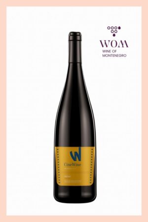 CineWine Vukčević Fantasy 2024 – a white wine from Montenegro, crafted from Chardonnay and Žižak grapes. Aged on fine lees for added complexity. Fresh and aromatic, perfect with seafood and light dishes.