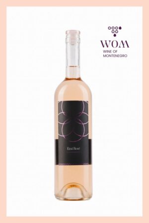 Mola Emi Rosé 2023 – a light-bodied rosé wine from Montenegro with aromas of strawberry, raspberry, and citrus tones. Refreshing and easy to drink, an excellent summer choice with salads, grilled chicken, and soft cheeses.