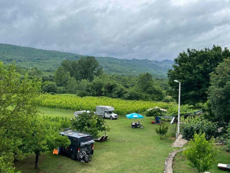 Scenic landscape view from Purple Eye Estate Jokaš vineyard