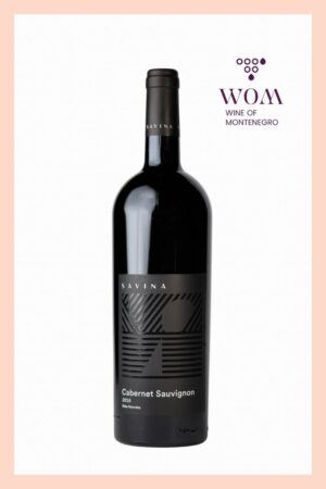 Savina Cabernet Sauvignon 0,75L – dry red wine from Montenegro, aged in new French barriques. Deep purplish-red color with aromas of red fruit and green pepper. Pronounced yet elegant tannins. Ideal with red meats, aged cheeses, grilled vegetables, and game dishes.