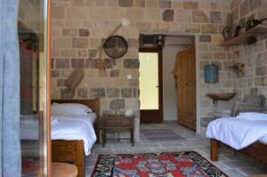 Rustic bedroom winery stay Montenegro